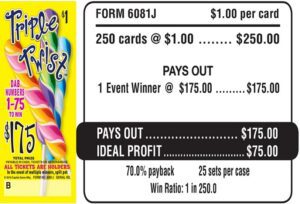 Bingo Event Ticket Top Form J Triple Twist