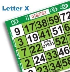 Letter "X" Pattern Paper