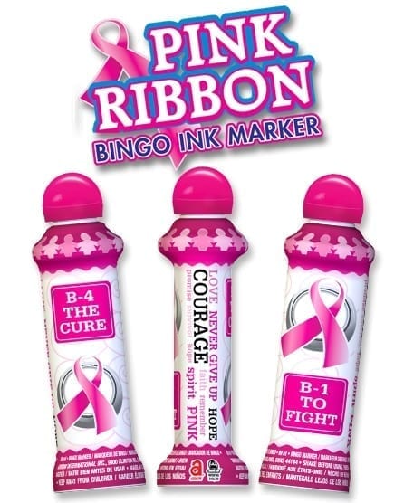B-4 The Cure Pink Ribbon 3oz Bingo Dauber