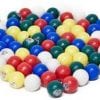 Small 7/8" Plastic 5-Color Bingo Ball With Clear Cover