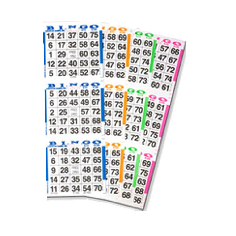 NO MARKERS NEEDED – 3 on 5 up 50 PUSHOUT Bingo Books – CLOSEOUT