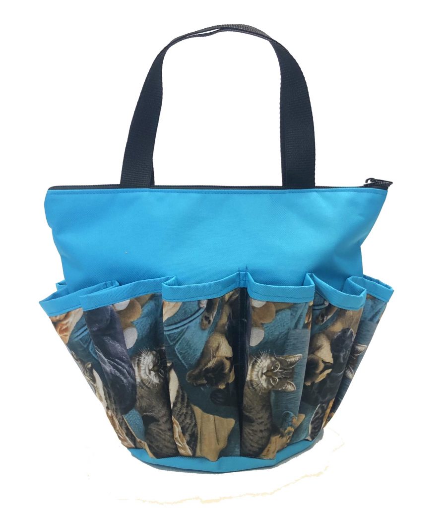 Cats & Dogs 10 Pocket Dauber Bag w/Zipper – Light Blue