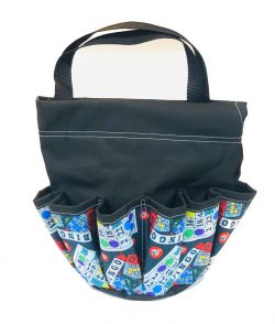 Bingo Hearts 10 Pocket Dauber Bag w/Velcro – Black