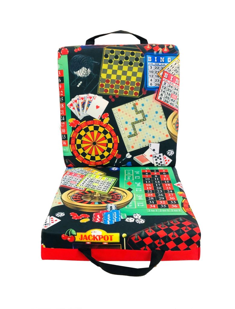 Games of Chance Double Seat Cushion – Red